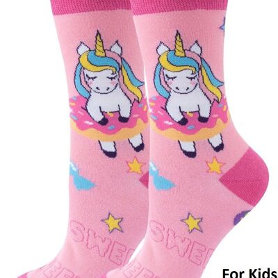 S-E6.2 SOCK2461-008 Calzini taglia 33-38 Unicorno per bambini