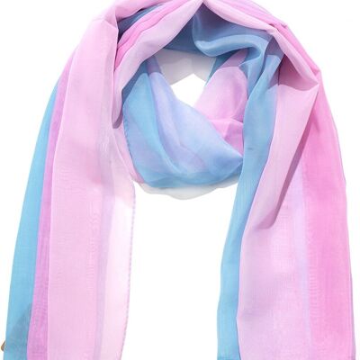 I-F22.2 SCARF2480-022-19 Écharpe d'été extra fine 150 x 50 cm