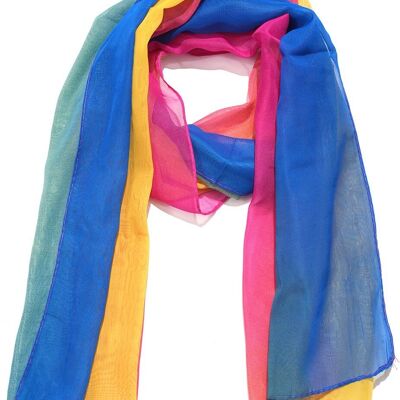I-E23.2 SCARF2480-022-13 Écharpe d'été extra fine 150 x 50 cm
