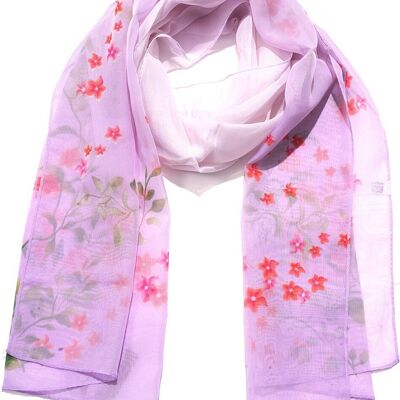 J-E2.2 SCARF2480-012-44 Écharpe d'été extra fine 150 x 50 cm