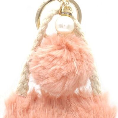 X-H7.1 KY2403-213-2 Keychain Fluffy Bag 10.5cm