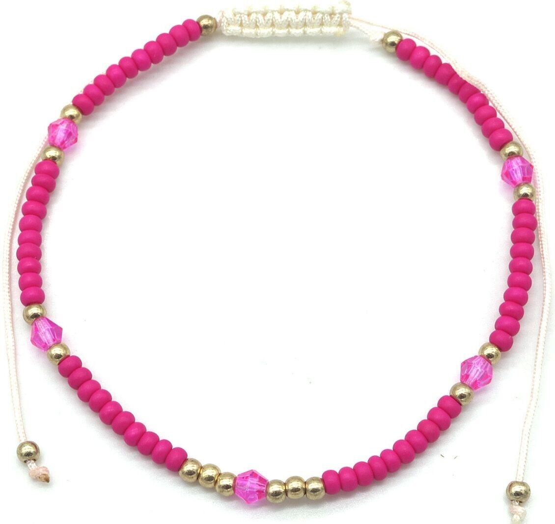 D-E21.3 ANK830-053-3 Cavigliera perle di vetro