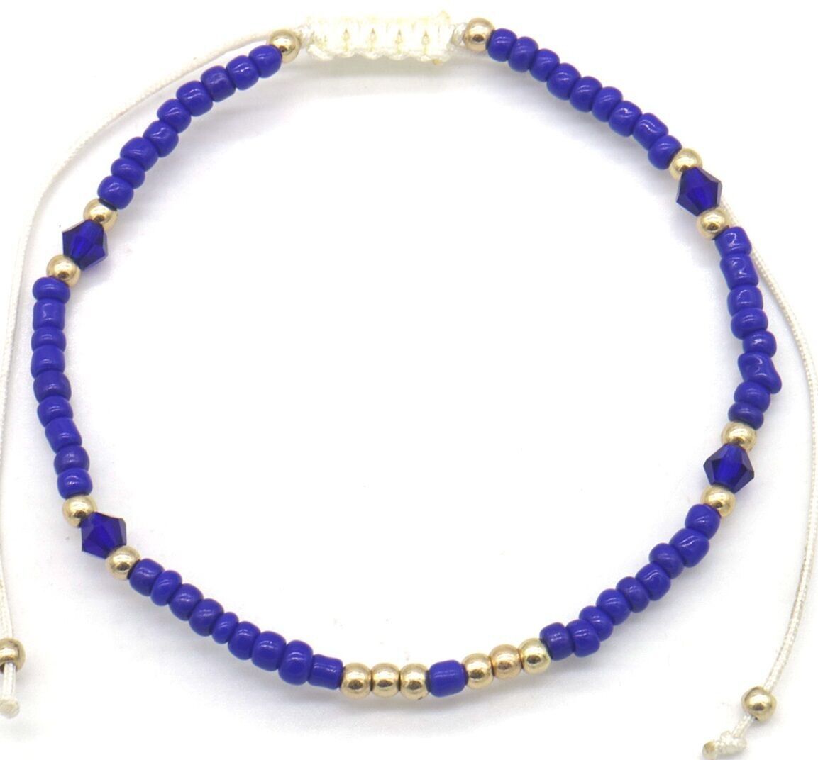 D-E22.3 ANK830-053-2 Cavigliera perle di vetro