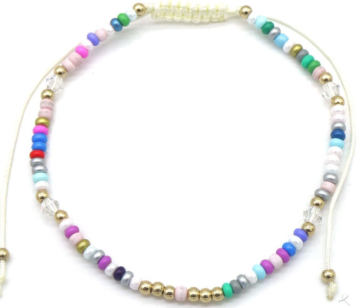 E-B2.2 ANK830-053-1 Cavigliera perle di vetro