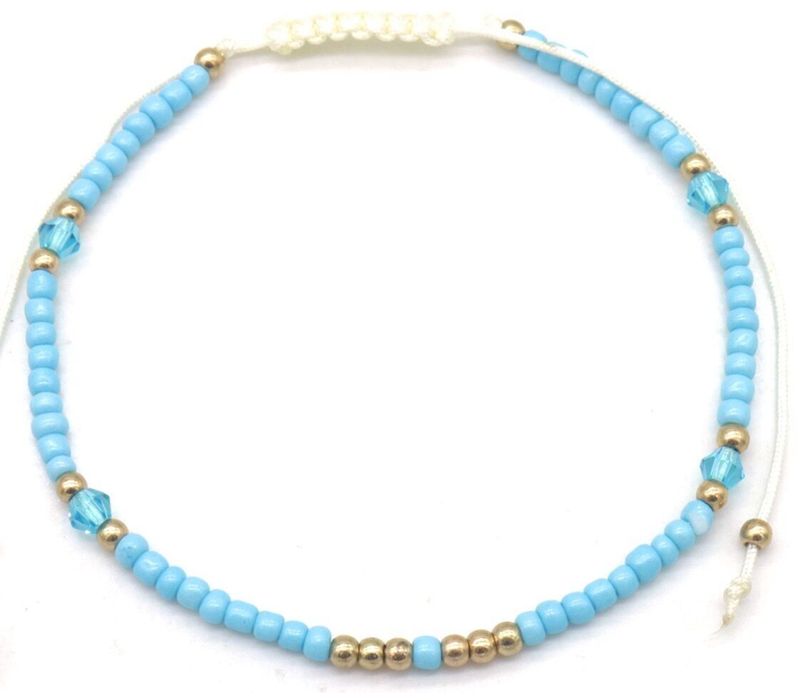 D-D9.2 ANK830-053-4 Cavigliera perle di vetro