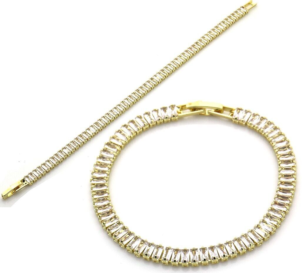 E-B17.3 B927-001G Bracciale tennis CZ 16 cm