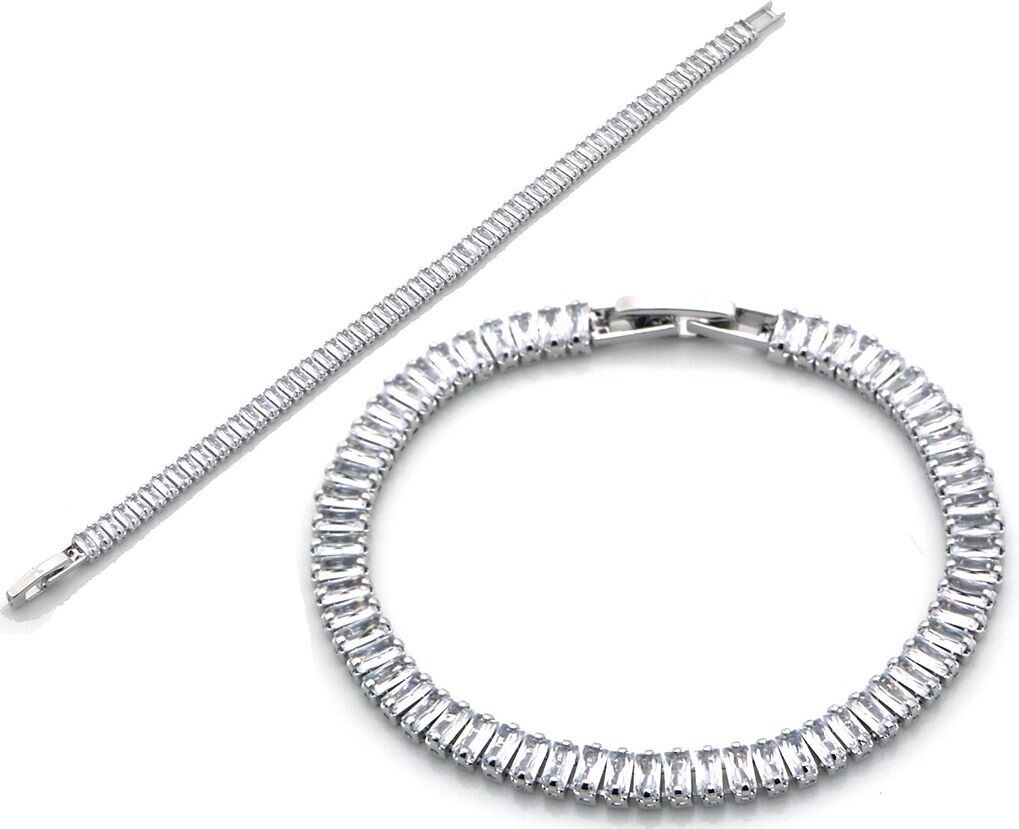 E-B4.5 B927-001S Bracciale tennis CZ 16 cm