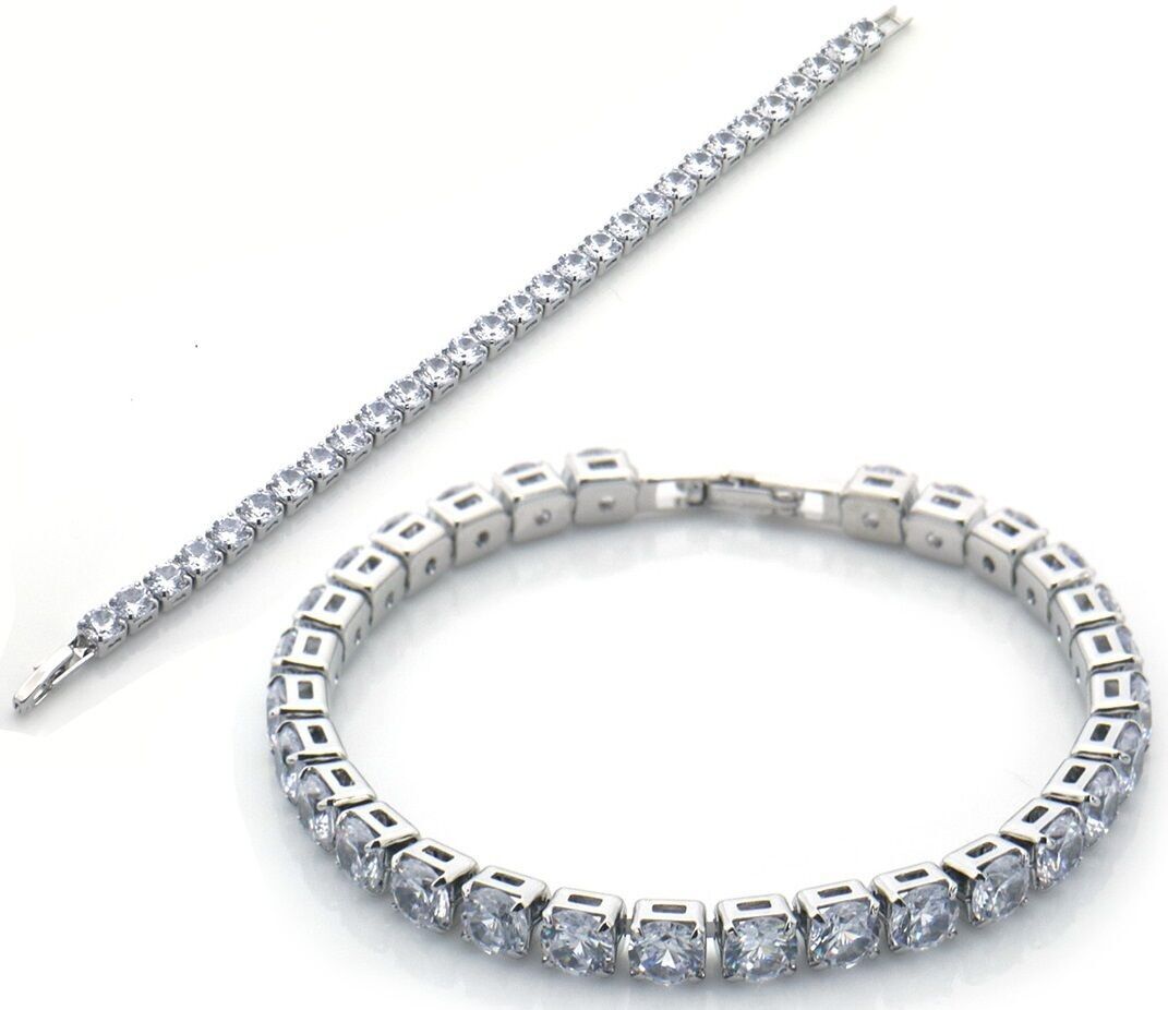 Mi-Si6.1 B927-002S Bracciale tennis CZ 17 cm