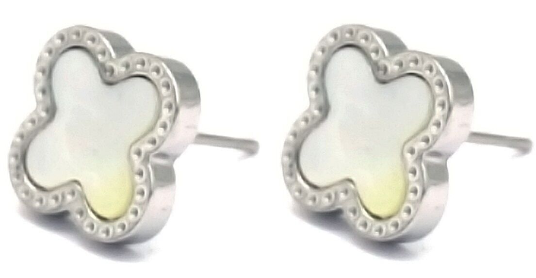 A-E18.4 E089-002S S.Acciaio Clover 11mm MOP