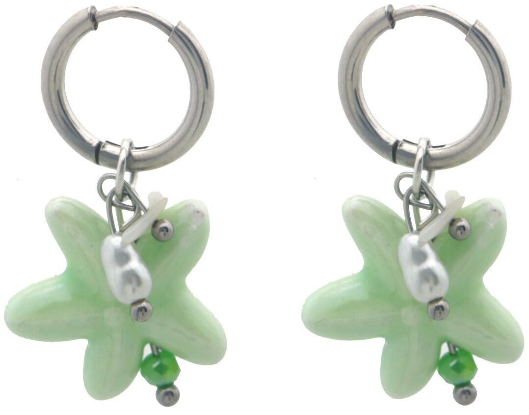 C-F4.4 E936-009S S. Orecchini in acciaio Stella marina 3x1.5cm