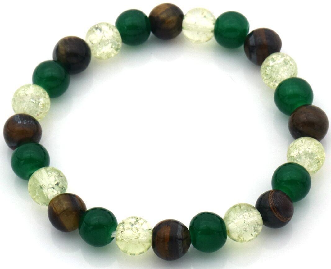 A-E17.1 B003-010 Bracciale in pietra 8 mm - 19 cm