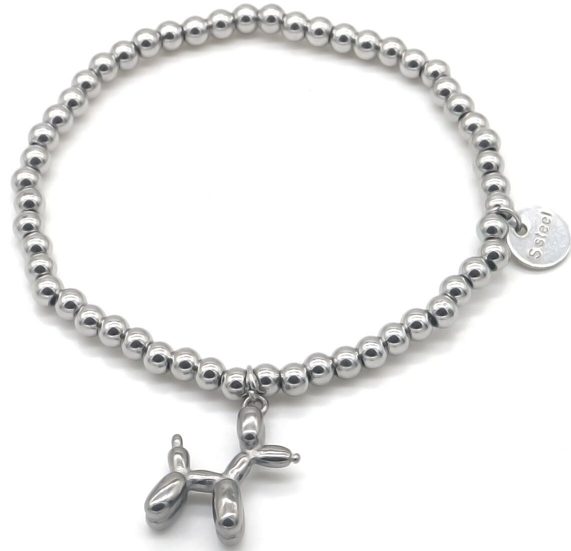 E-B18.2 B103-059S S.Bracciale in acciaio cane