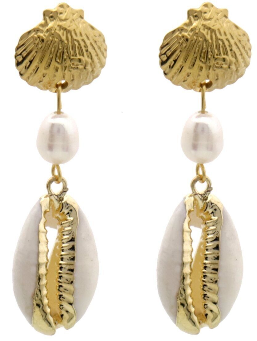 C-D8.1 E936-001G S. Orecchini in acciaio Conchiglie 4.5cm