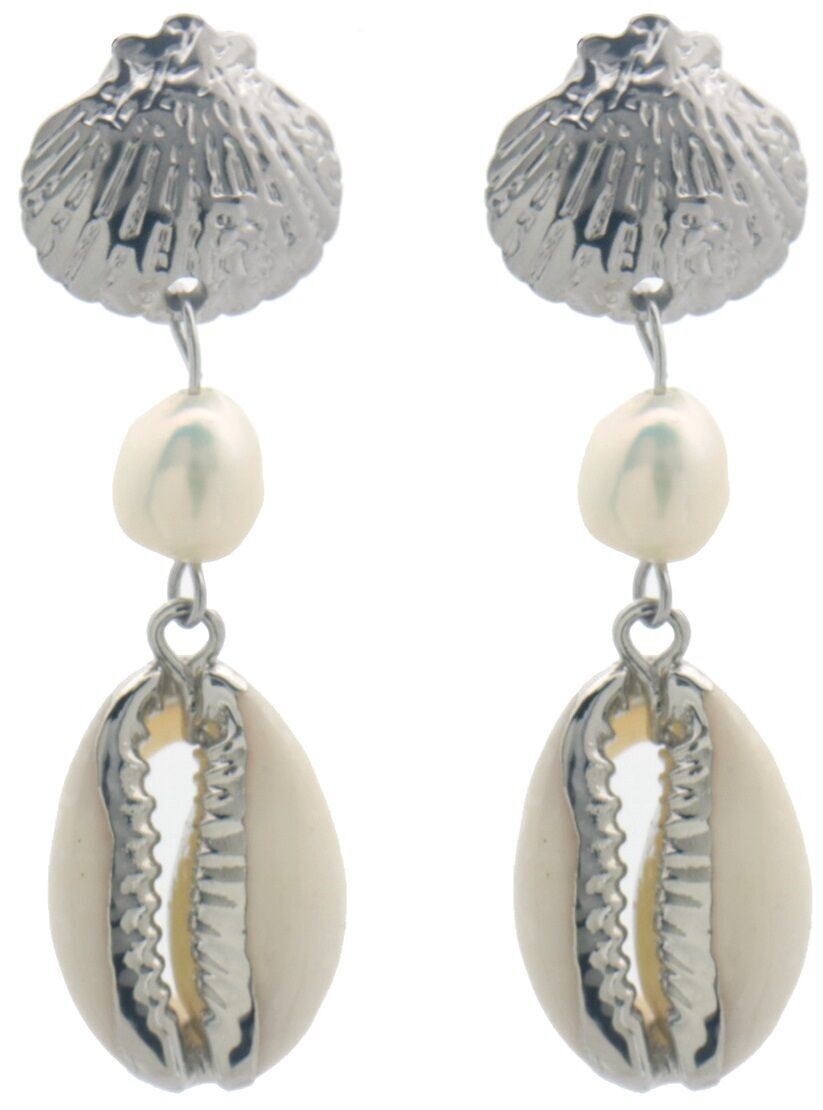 B-D18.1 E936-001S S. Orecchini in acciaio Conchiglie 4.5cm