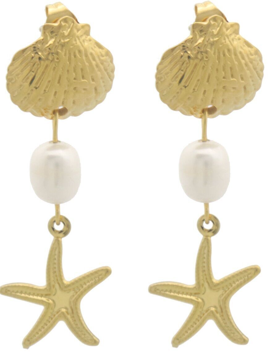 B-B4.1 E936-002G S. Orecchini in acciaio Stella marina 4.5cm