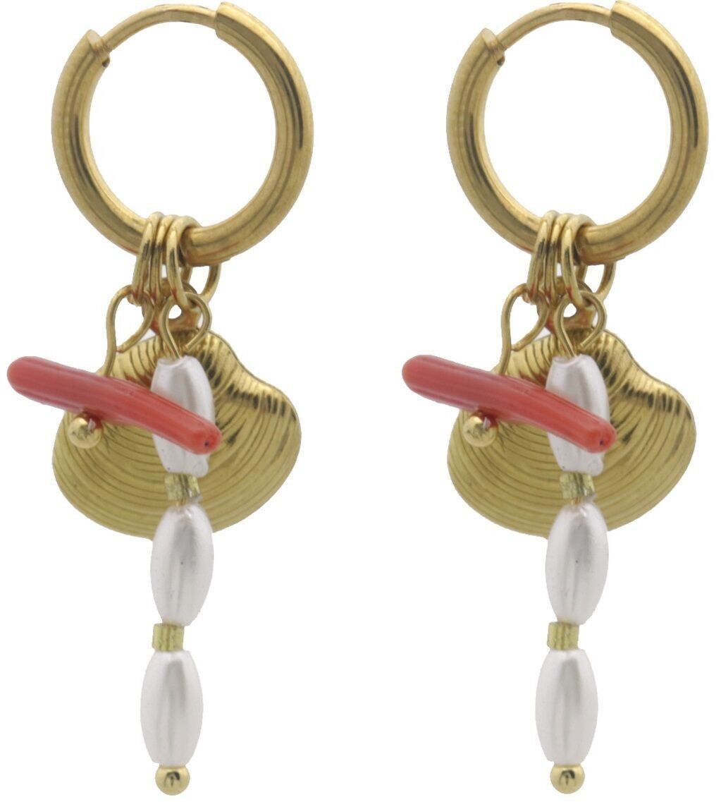 B-D4.2 E936-008G S.Orecchini in acciaio conchiglia 4cm