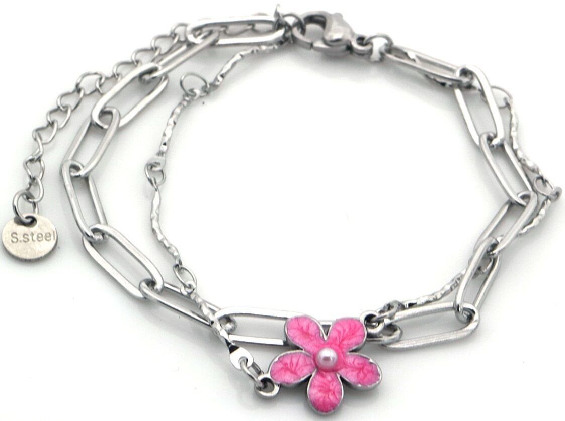 H-D5.3 B936-015S S.Bracciale in acciaio Fiore