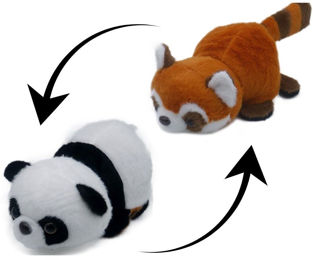 Y-A6.2 TOY939-004 Peluche reversibile 25cm Panda - Panda rosso