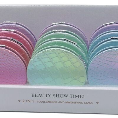 R-C5.1 MIRROR906-001-1 Miroir cosmétique 7 cm - 12 pièces