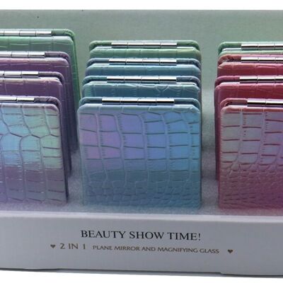 R-M5.2 MIRROR906-001-3 Miroir cosmétique 8.5x6cm - 12 pièces