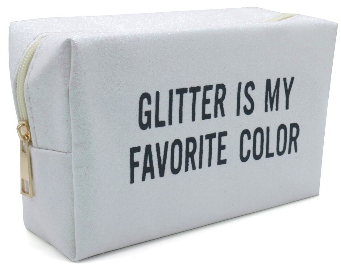 R-D1.2 BAG910-003-2 Borsa per il trucco glitterata 18x11x7.5cm