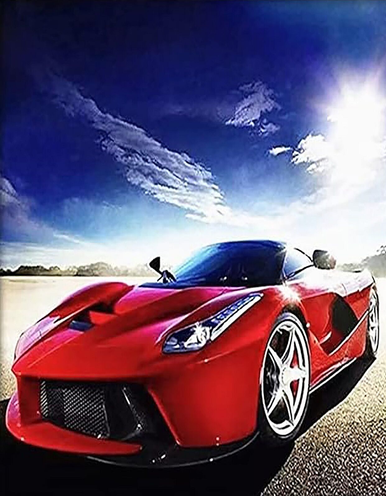 T-M8.2 DP24080307 Diamond Painting - Tela 50x40cm - Dipinto 45x35cm Auto