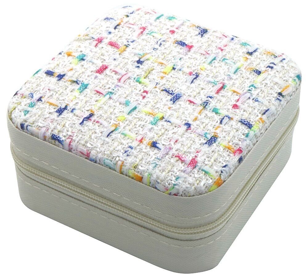 Q-C8.1 PK954-001-2 Custodia da viaggio in PU per gioielli 10x10x5cm