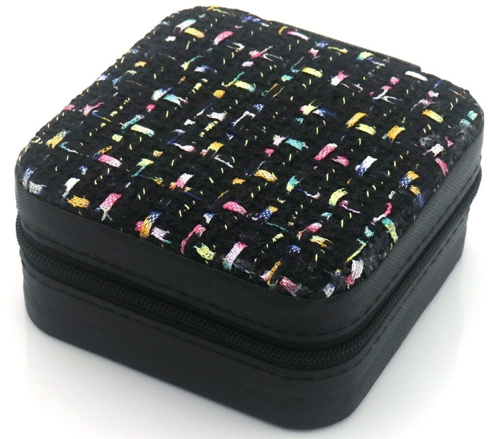 L-E3.2 PK954-001-3 Custodia da viaggio in PU per gioielli 10x10x5cm