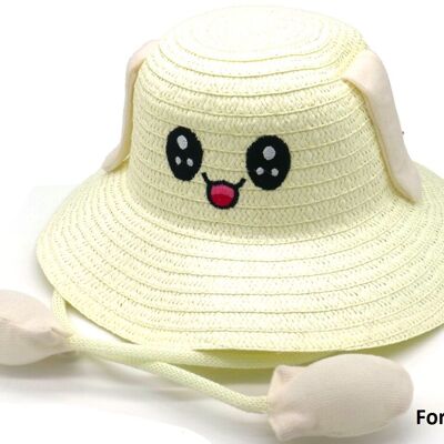 R-J3.2 HAT901-008-4 Gorro de verano con orejas móviles - Para niños