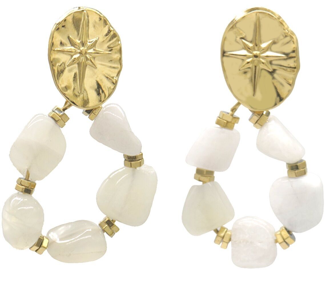 C-A9.2 E031-113G Orecchini in acciaio S. 3,5x2 cm