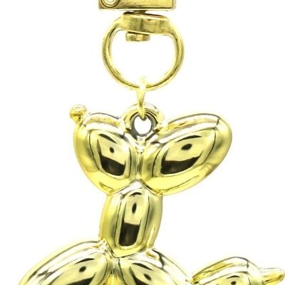 E-E8.2 KY2403-018-5 Llavero Perro 5cm Dorado