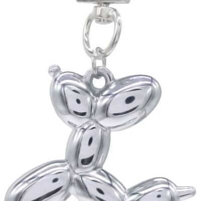 E-E22.2 KY2403-018-1 Llavero Perro 5cm Plata