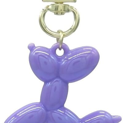 E-C12.2 KY2403-018-16 Llavero Perro 5cm Morado