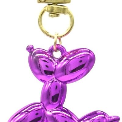 E-E12.2 KY2403-018-3 Llavero Perro 5cm Fucsia