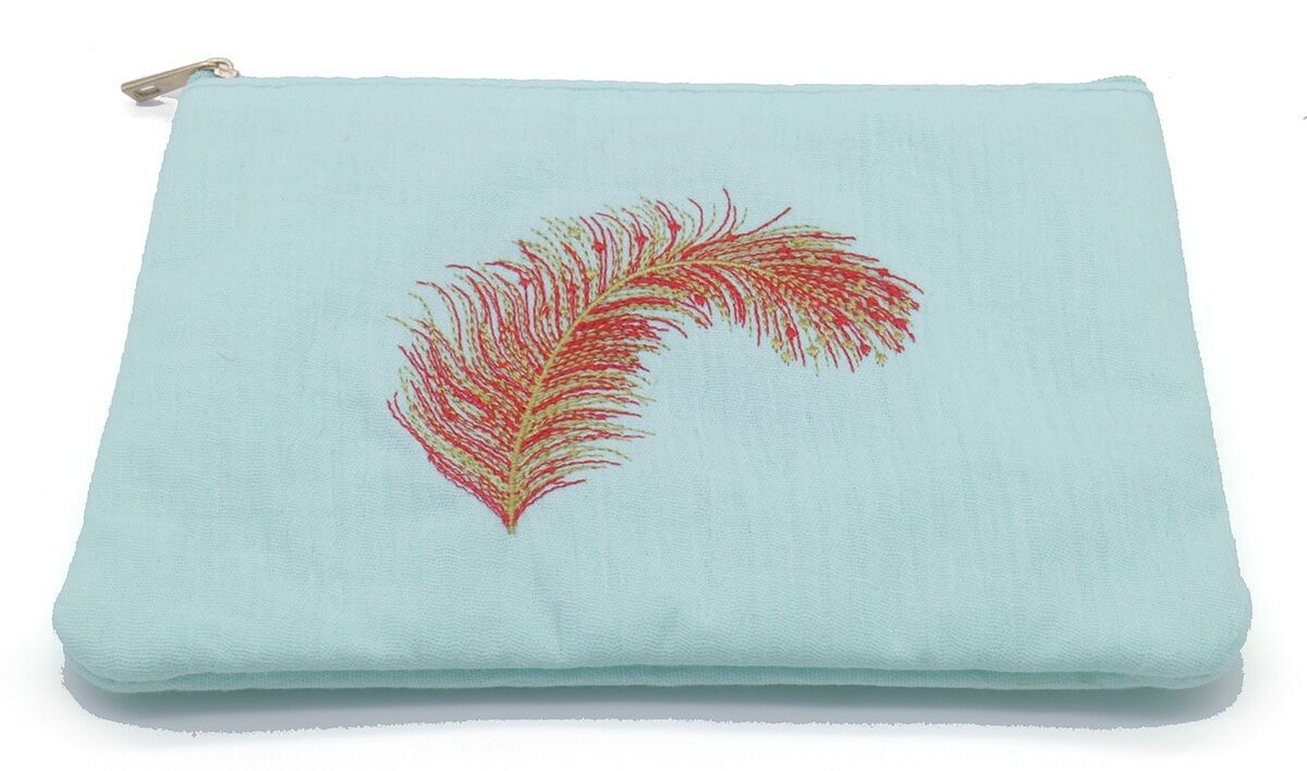 T-C3.1 BAG931-004 Borsa per il trucco 21.5x15cm Turchese