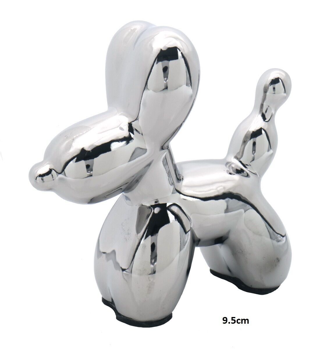 R-M5.1 C952-001S Cane in ceramica argento 9.5cm