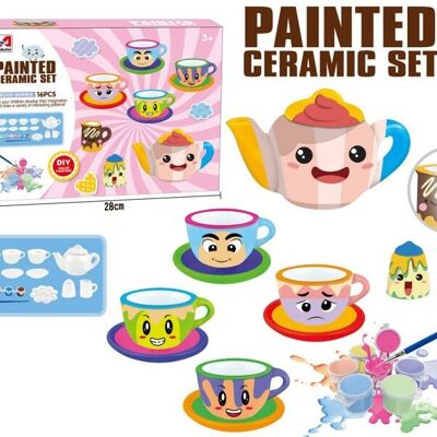 Z-C6.5 WFM324719 Juego de cerámica pintada 16 piezas DIY