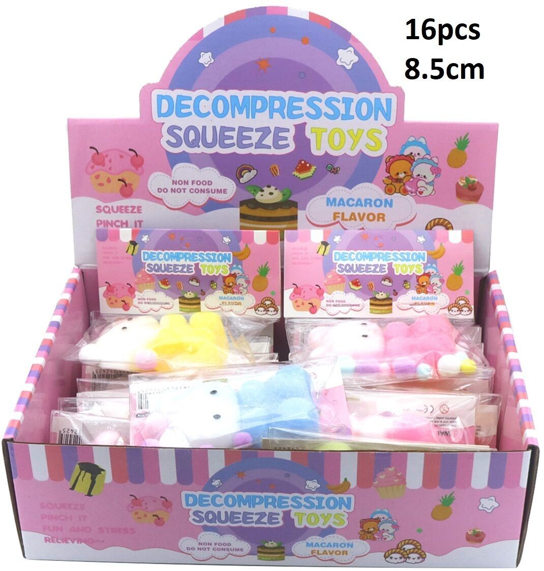R-G2.1 TOY2535-031 Giocattoli decompressivi squishy - Orso 8.5 cm - 16 pezzi