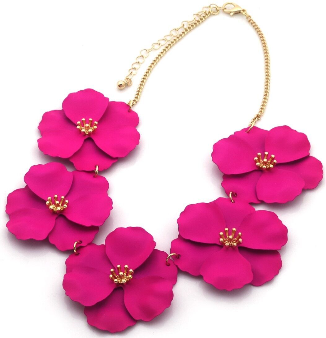 J-D3.2 N2522-001 Collana Statement Fiori