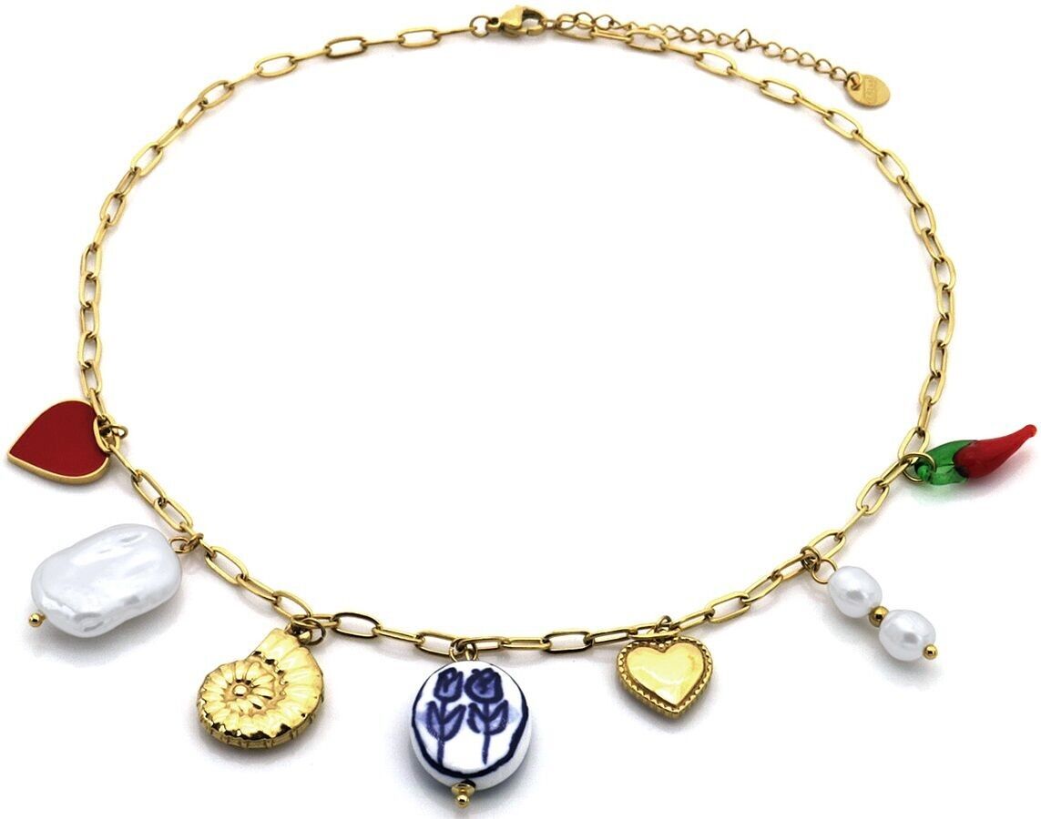 I-C20.2 N2503-025G S.Ciondoli per collana in acciaio 40-45 cm