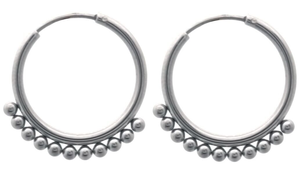 H-B20.5 E074-036S S. Orecchini in acciaio 2.2 cm