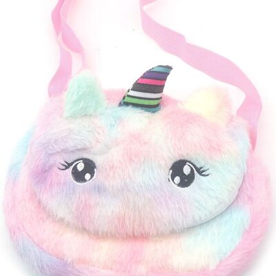 R-A6.2 WA2403-010-1 Plush Bag Unicorn 18x14.5cm