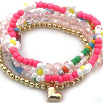 D-B8.1 B2529-003 Bracelet Set Glassbeads