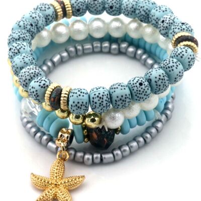 D-B21.3 B2529-005 Bracelet Set Glassbeads