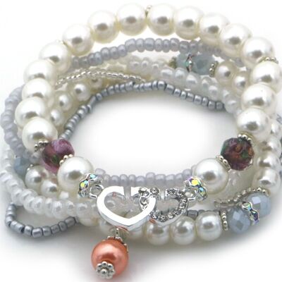 D-B22.2 B2529-019 Bracelet Set Glassbeads