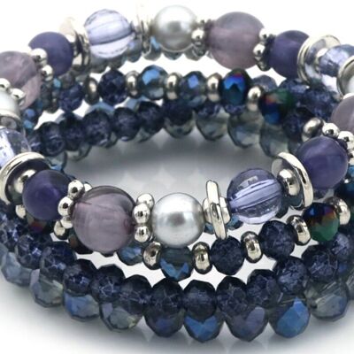 F-B15.3 B2529-032-2 Bracelet Set Glassbeads