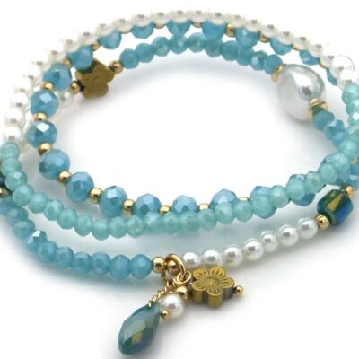 F-F17.1 B2529-040-1 Bracelet Set Glassbeads