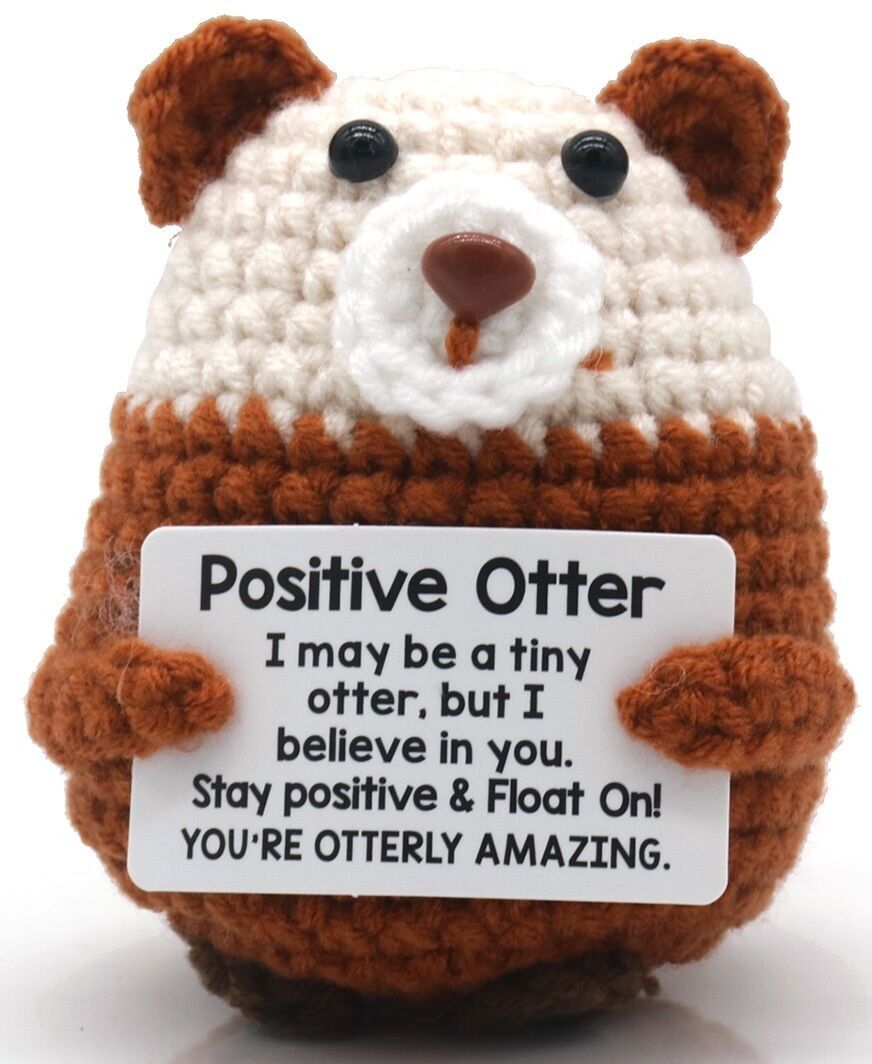 Q-J3.1 T2405-258 Gestrickter positiver Otter 8 cm