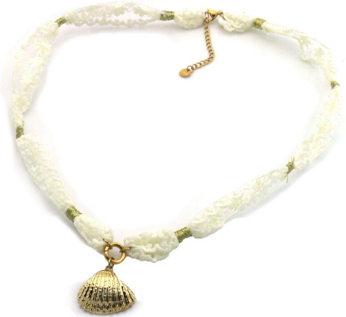 J-B2.1 N2524-004 S.Stahlgewebekette Muschel 50-55cm