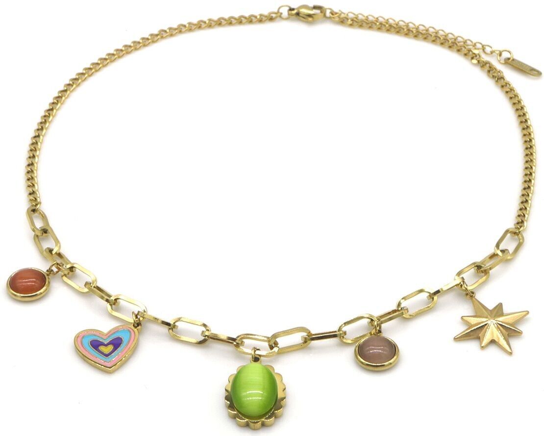 D-B8.2 N2503-023G S.Stahlkette Charms 40-45cm